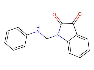 1-[(phenylamino)methyl]-1H-indole-2,3-dione structure