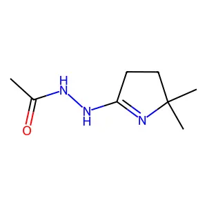 N'-(2,2-Dimethyl-3,4-dihydro-2H-pyrrol-5-yl)acetohydrazide structure