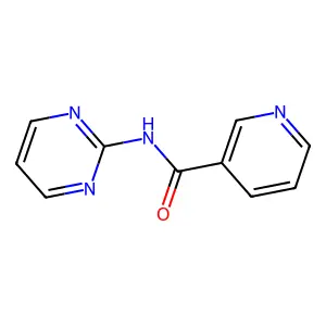 N-pyrimidin-2-ylpyridine-3-carboxamide structure