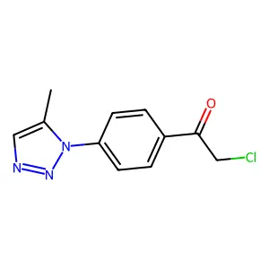 2-Chloro-1-[4-(5-methyltriazol-1-yl)phenyl]ethanone structure