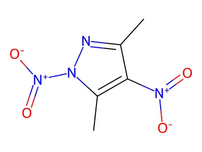 3,5-Dimethyl-1,4-dinitro-1H-pyrazole structure