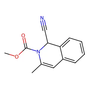 Methyl 1-cyano-3-methylisoquinoline-2(1H)-carboxylate structure