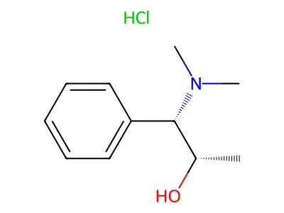 Benzenemethanol, alpha-(1-(dimethylamino)ethyl)-, hydrochloride, (S-(R*,R*))- structure