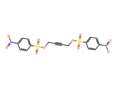 But-2-yne-1,4-diyl bis(4-nitrobenzenesulfonate) structure