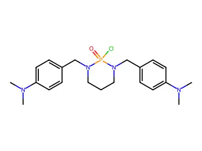 4-[[2-chloro-3-[(4-dimethylaminophenyl)methyl]-2-oxo-1,3,2 structure