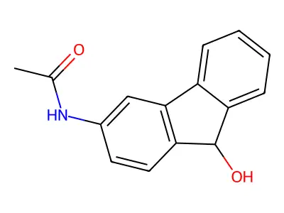 N-(9-Hydroxy-9H-fluoren-3-yl)acetamide structure