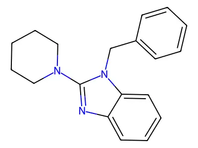 1-benzyl-2-(piperidin-1-yl)-1H-benzo[d]imidazole structure