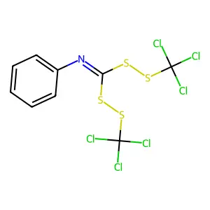 N-(Bis((trichloromethyl)dithio)methylene)aniline structure
