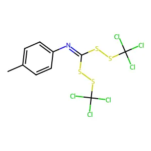 N-(Bis((trichloromethyl)dithio)methylene)-4-methylaniline structure