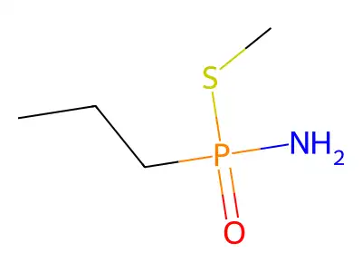 S-Methyl P-propylphosphonamidothioate structure