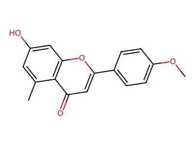 7-Hydroxy-5-methyl-4'-methoxyflavone structure