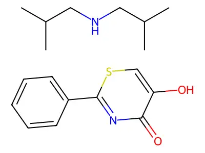 2-Phenylthiazinedione diisobutylammonium salt structure