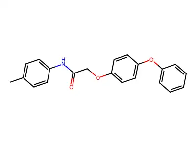 N-(4-methylphenyl)-2-(4-phenoxyphenoxy)acetamide structure