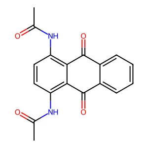 N,N'-(9,10-dihydro-9,10-dioxo-1,4-anthracenediyl)bisacetamide structure