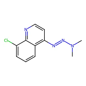 8-Chloro-4-[(1E)-3,3-dimethyltriaz-1-en-1-yl]quinoline structure