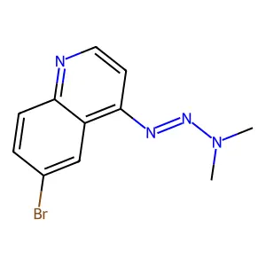 6-Bromo-4-[(1E)-3,3-dimethyltriaz-1-en-1-yl]quinoline structure