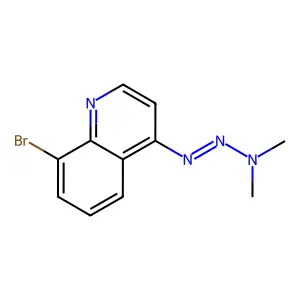 8-Bromo-4-[(1E)-3,3-dimethyltriaz-1-en-1-yl]quinoline structure
