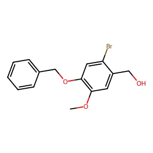 [4-(Benzyloxy)-2-bromo-5-methoxyphenyl]methanol structure