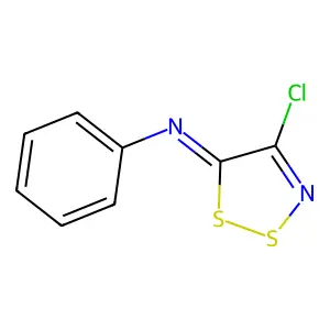 4-chloro-N-phenyldithiazol-5-imine structure