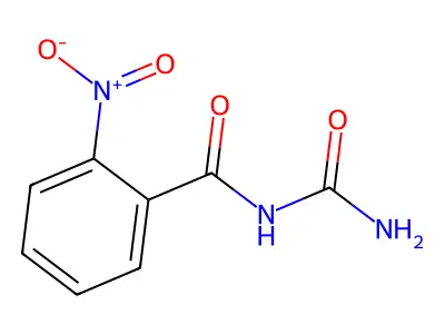 Benzamide, N-(aminocarbonyl)-2-nitro- structure