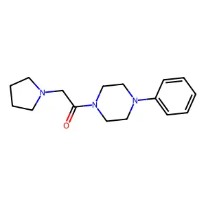 1-(4-Phenylpiperazin-1-yl)-2-(pyrrolidin-1-yl)ethanone structure