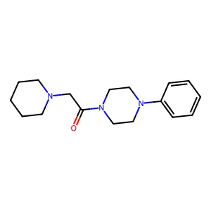 1-(4-Phenylpiperazino)-2-piperidinoethan-1-one structure