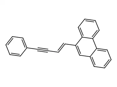 Phenanthrene, 9-(4-phenyl-1-buten-3-ynyl)- structure