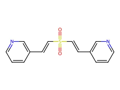 3-[2-(2-Pyridin-3-ylethenylsulfonyl)ethenyl]pyridine structure