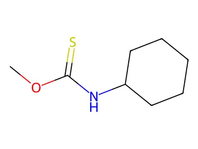 O-Methyl cyclohexylthiocarbamate structure