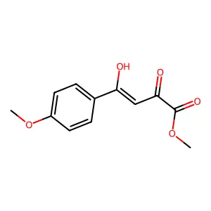Methyl 4-hydroxy-4-(4-methoxyphenyl)-2-oxobut-3-enoate structure