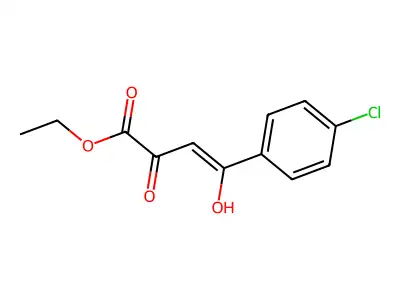 ethyl (Z)-4-(4-chlorophenyl)-4-hydroxy-2-oxobut-3-enoate structure