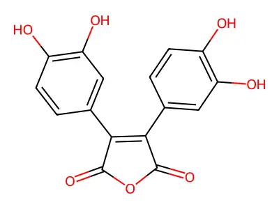 3,4-Bis(3,4-dihydroxyphenyl)furan-2,5-dione structure