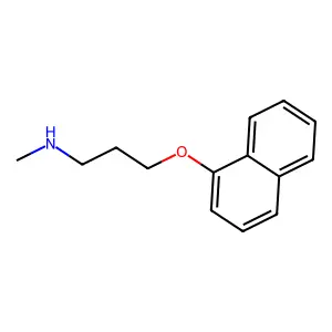 N-methyl-3-naphthalen-1-yloxypropan-1-amine structure