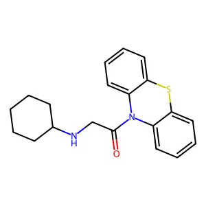 2-(Cyclohexylamino)-1-(10H-phenothiazin-10-yl)ethanone structure
