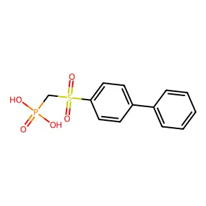 (4-Phenylphenyl)sulfonylmethylphosphonic acid structure