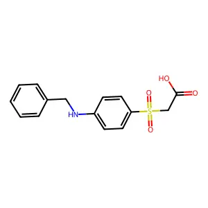 2-[4-(Benzylamino)phenyl]sulfonylacetic acid structure