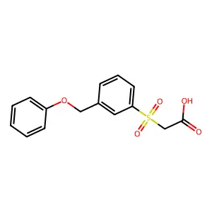 2-[3-(Phenoxymethyl)phenyl]sulfonylacetic acid structure