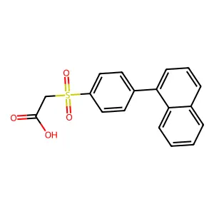 2-(4-(1-萘基)苯基)磺酰基乙酸 structure