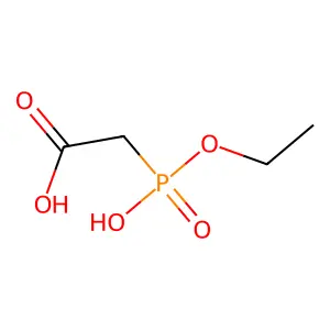 Acetic acid, (ethoxyhydroxyphosphinyl)- structure