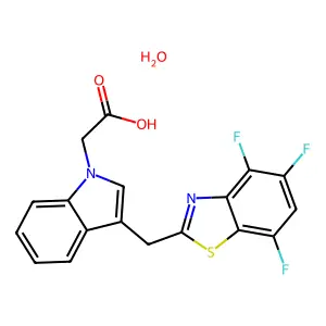 Lidorestat monohydrate structure