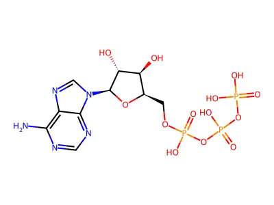 9-beta-Xylofuranosyladenine 5'-triphosphate structure