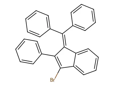 1H-Indene, 3-bromo-1-(diphenylmethylene)-2-phenyl- structure
