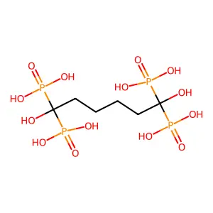 Phosphonic acid, P,P',P'',P'''-(1,6-dihydroxy-1,6-hexanediylidene)tetrakis- structure