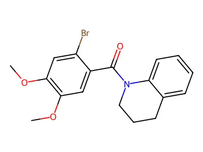 (2-Bromo-4,5-dimethoxyphenyl)(3,4-dihydroquinolin-1(2H)-yl)methanone structure