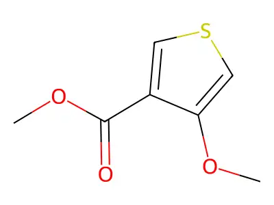 Methyl 4-methoxythiophene-3-carboxylate structure