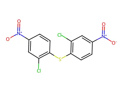 Sulfide, bis(2-chloro-4-nitrophenyl) structure