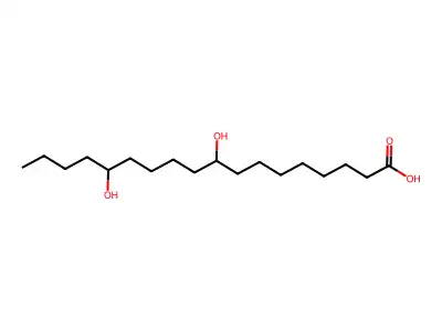 9,14-Dihydroxyoctadecanoic acid structure
