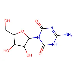 6-Amino-3-pentofuranosyl-1,3,5-triazine-2,4(1H,3H)-dione structure