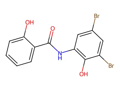 Benzamide, N-(3,5-dibromo-2-hydroxyphenyl)-2-hydroxy- structure