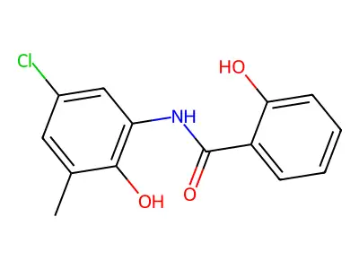 Benzamide, N-(5-chloro-2-hydroxy-3-methylphenyl)-2-hydroxy- structure